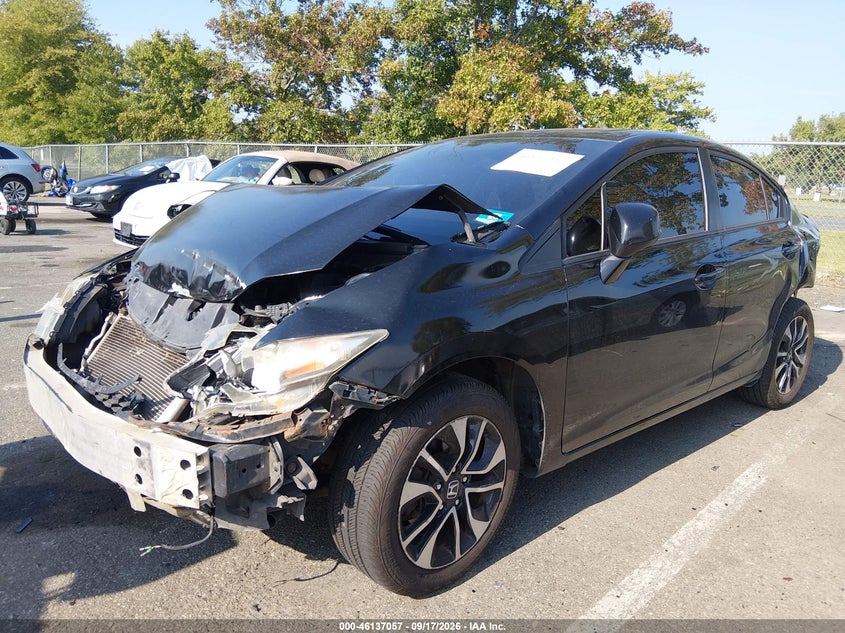 Vin: 19xfb2f96de282132, lot: 46636791, honda civic ex-l 20132