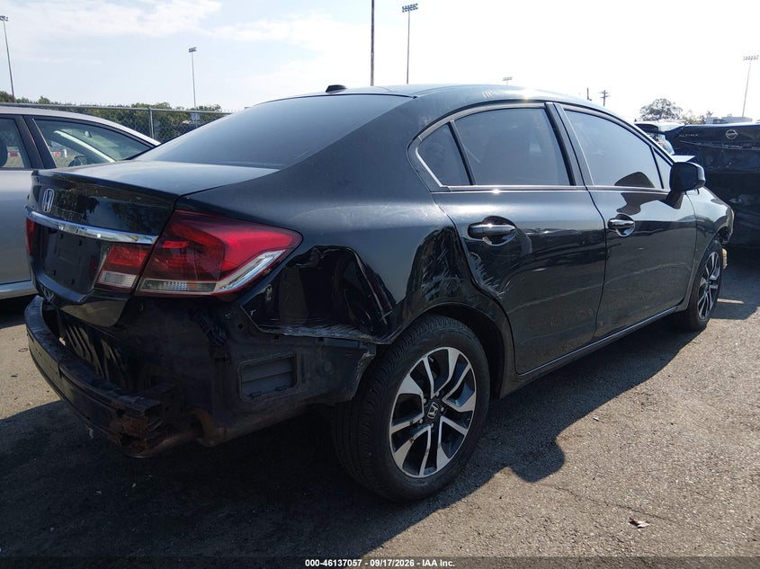 Vin: 19xfb2f96de282132, lot: 46636791, honda civic ex-l 20134