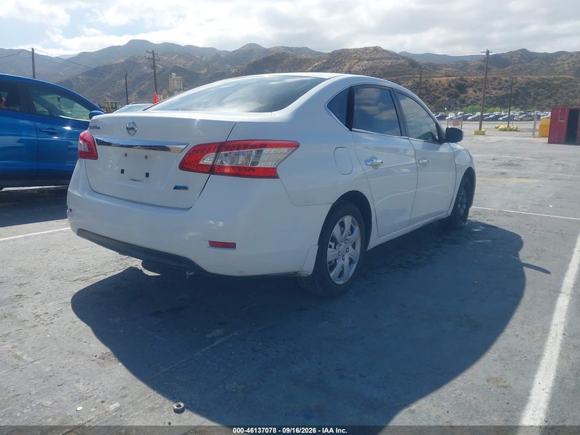 Vin: 3n1ab7ap7fy285378, lot: 46636812, nissan sentra s 20154