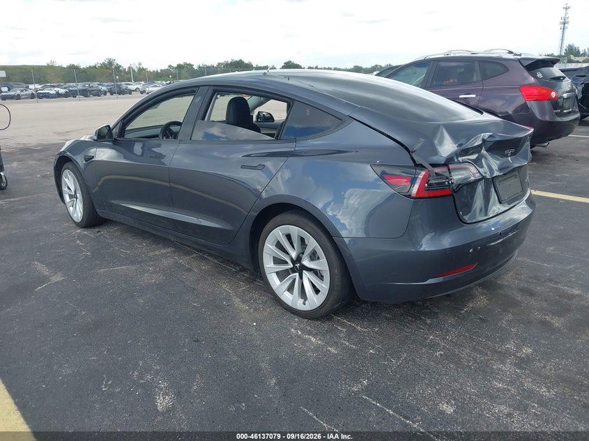 Vin: 5yj3e1eb7nf247202, lot: 46636813, tesla model 3 long range 20223