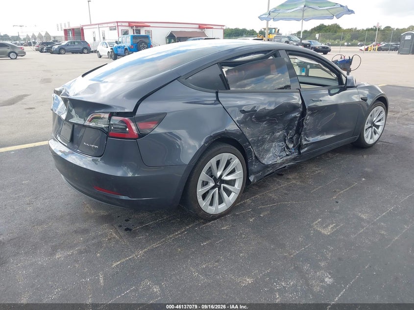 Vin: 5yj3e1eb7nf247202, lot: 46636813, tesla model 3 long range 20224