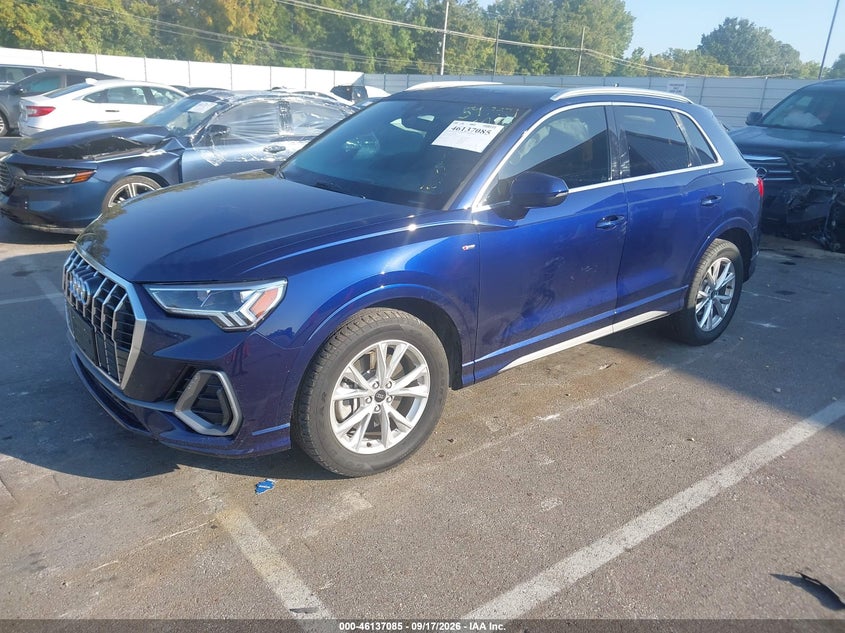 Vin: wa1eecf30n1080311, lot: 46636819, audi q3 premium plus 45 tfsi s line quattro tiptronic 20222