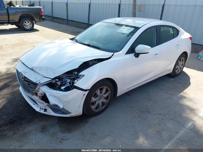Vin: 3mzbm1u72em122127, lot: 46636829, mazda mazda3 i sport 20142