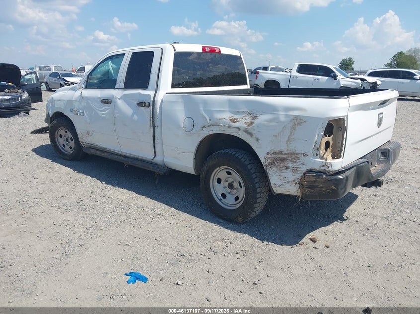 Vin: 1c6rr6ft8js299588, lot: 46636841, ram 1500 tradesman  4x2 6'4 box 20183
