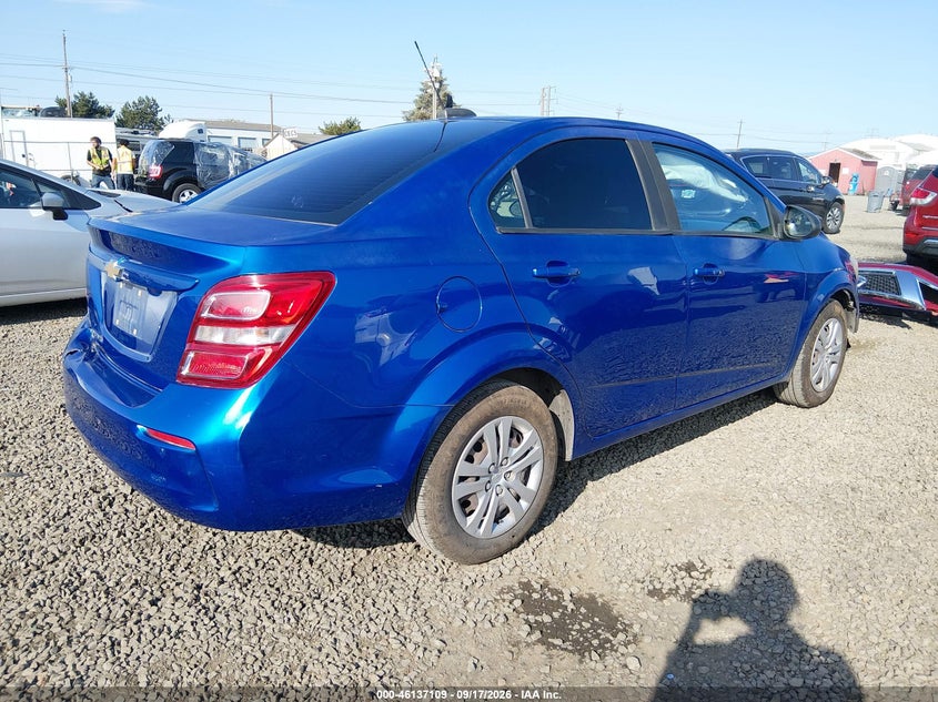 Vin: 1g1jb5sh8h4137800, lot: 46636843, chevrolet sonic ls auto 20174