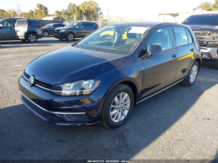 Vin: 3vwg57au1km029711, lot: 46636909, volkswagen golf 1.4t s/1.4t se 20192