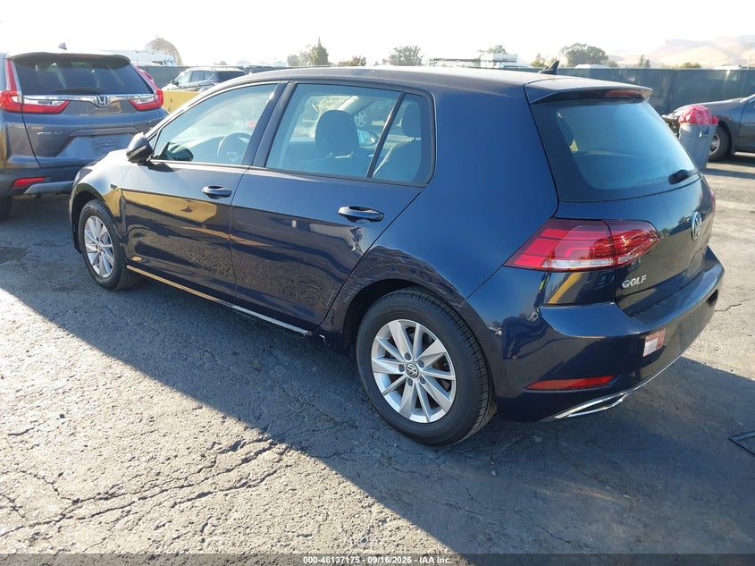 Vin: 3vwg57au1km029711, lot: 46636909, volkswagen golf 1.4t s/1.4t se 20193