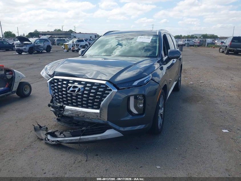 Vin: km8r54he2mu203109, lot: 46636934, hyundai palisade limited 20212