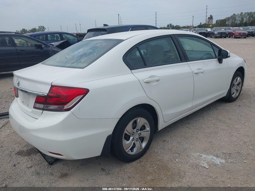 Vin: 19xfb2f52fe035755, lot: 46636938, honda civic lx 20154