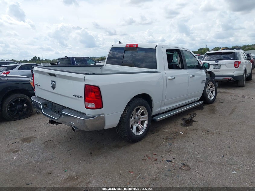 Vin: 1c6rr7lt3hs871297, lot: 46636967, ram 1500 lone star silver  4x4 5'7 box 20174