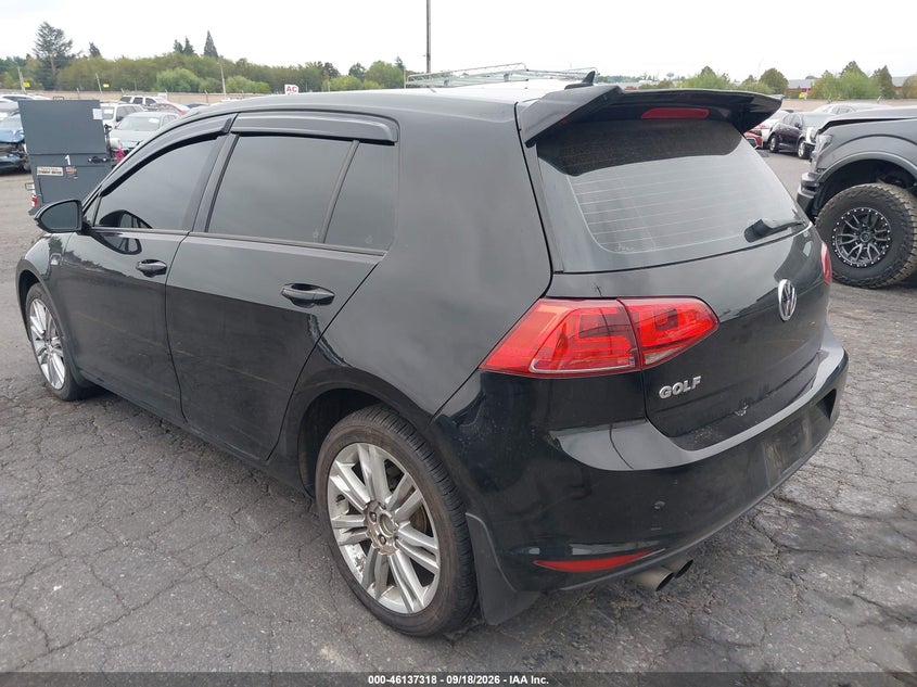 Vin: 3vw2a7au0fm050982, lot: 46637052, volkswagen golf tdi se 4-door 20153