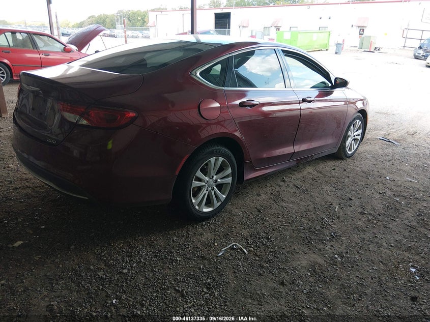 Vin: 1c3cccab2fn609869, lot: 46637069, chrysler 200 limited 20154