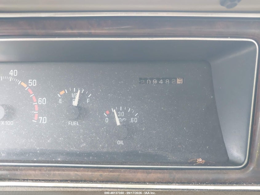 BUICK ROADMASTER 1993 VIN 1G4BT537XPR410084