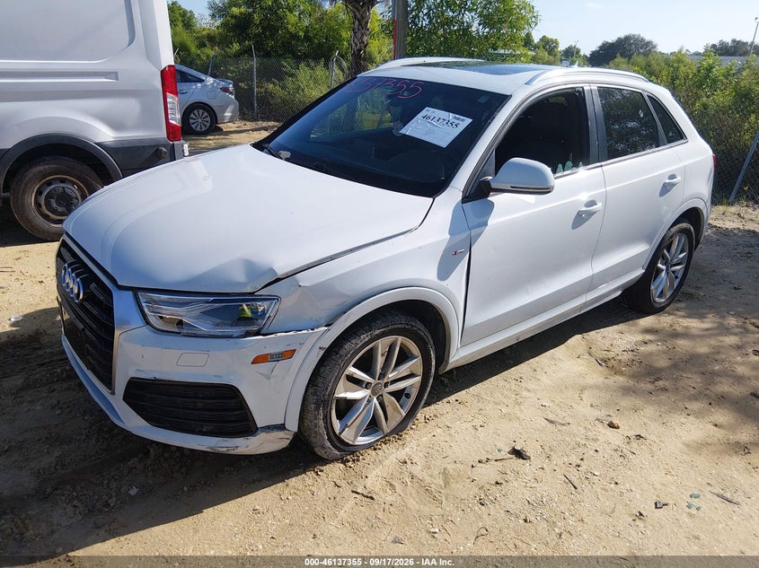 Vin: wa1eccfsxjr006564, lot: 46637089, audi q3 2.0t premium/2.0t sport premium 20182