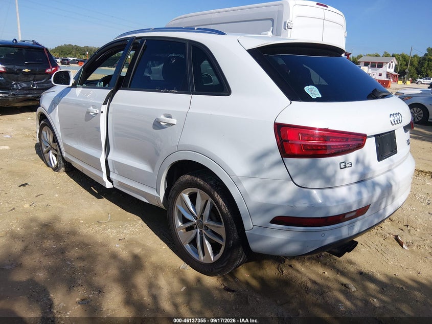 Vin: wa1eccfsxjr006564, lot: 46637089, audi q3 2.0t premium/2.0t sport premium 20183