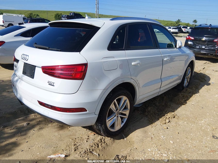 Vin: wa1eccfsxjr006564, lot: 46637089, audi q3 2.0t premium/2.0t sport premium 20184
