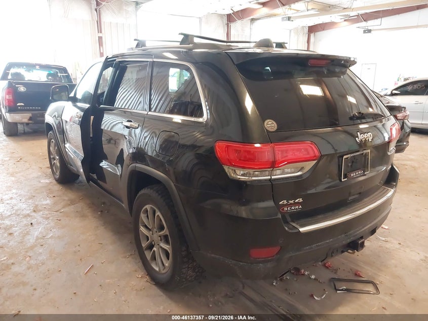 Vin: 1c4rjfbg3ec423615, lot: 46637091, jeep grand cherokee limited 20143