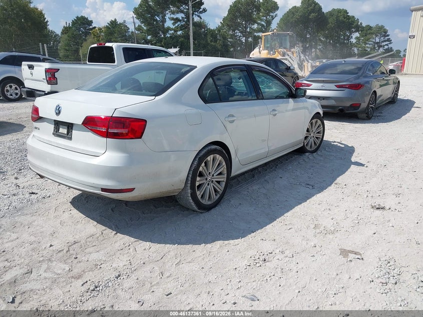 Vin: 3vw2k7aj4fm412315, lot: 46637096, volkswagen jetta 2.0l s 20154