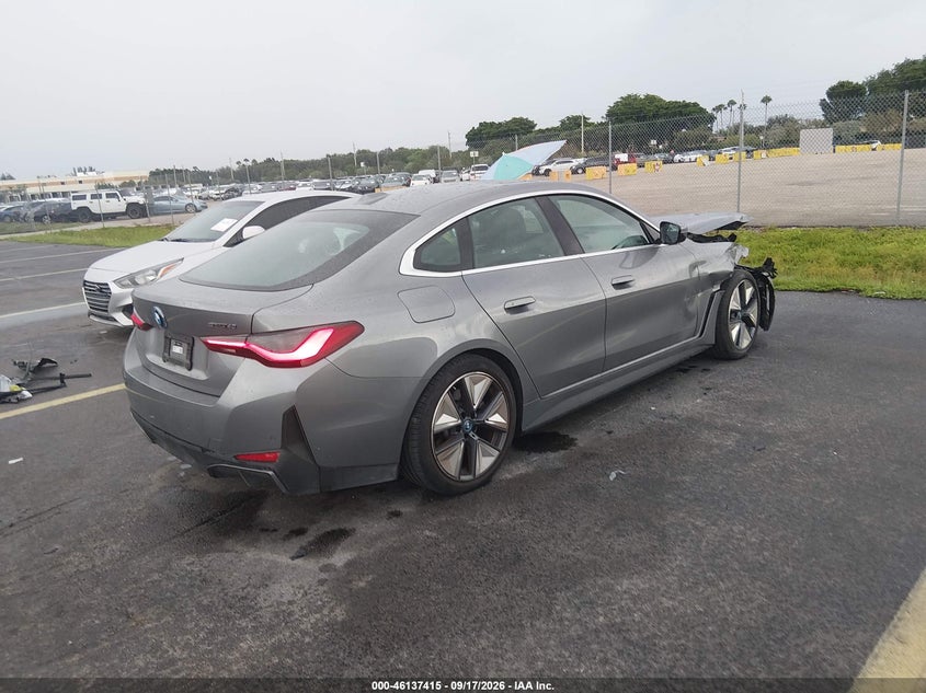 Vin: wby73aw00rft08247, lot: 46637149, bmw i4 gran coupe edrive40 20244