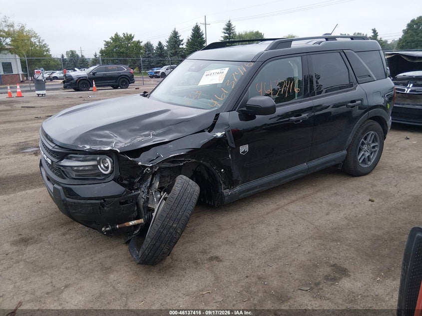 Vin: 3fmcr9bn4tre47608, lot: 46637150, ford bronco sport big bend 20262
