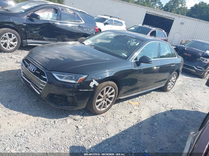 Vin: wauabaf42mn008587, lot: 46637152, audi a4 premium 40 tfsi quattro s tronic 20212