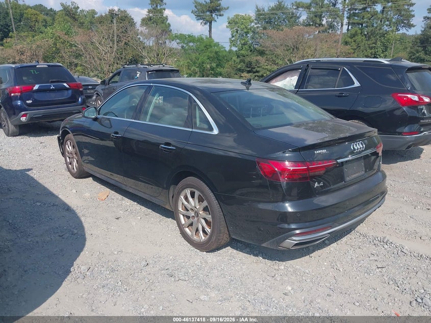 Vin: wauabaf42mn008587, lot: 46637152, audi a4 premium 40 tfsi quattro s tronic 20213