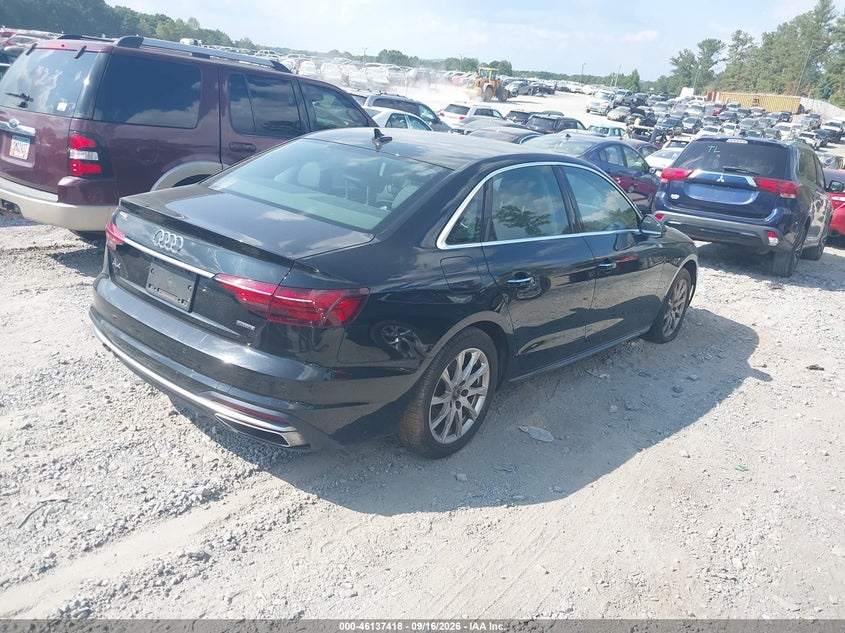 Vin: wauabaf42mn008587, lot: 46637152, audi a4 premium 40 tfsi quattro s tronic 20214