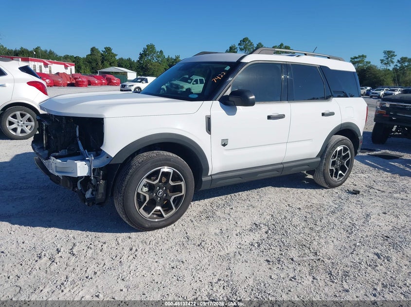 Vin: 3fmcr9b64rrf72240, lot: 46637156, ford bronco sport big bend 20242