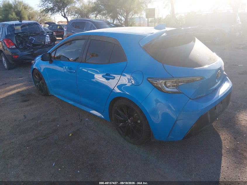 Vin: jtna4mbe3m3122005, lot: 46637162, toyota corolla xse 20213