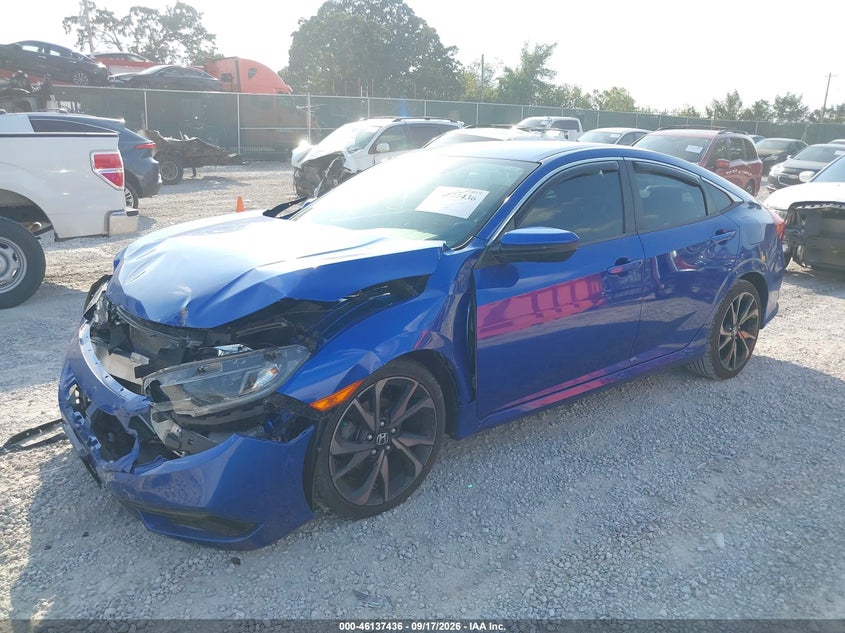 Vin: 2hgfc2f85lh564352, lot: 46637169, honda civic sport 20202