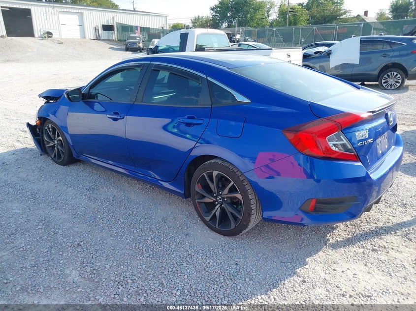 Vin: 2hgfc2f85lh564352, lot: 46637169, honda civic sport 20203