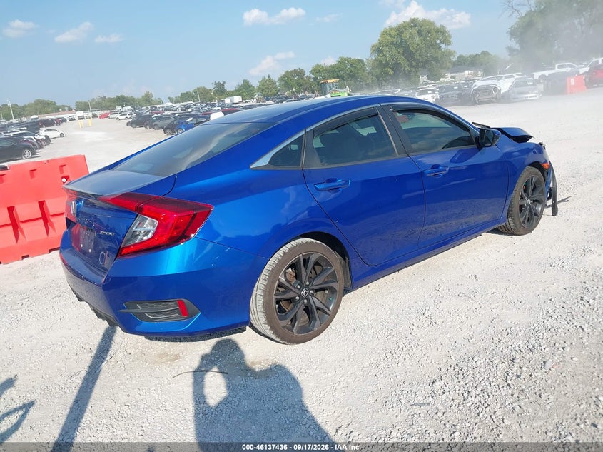 Vin: 2hgfc2f85lh564352, lot: 46637169, honda civic sport 20204