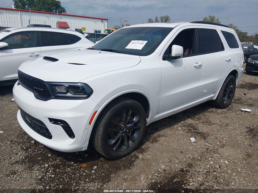 Vin: 1c4rdjdg2sc551301, lot: 46637174, dodge durango gt plus awd 20252