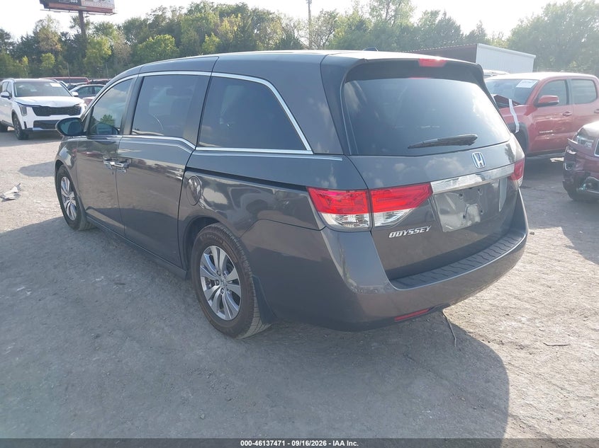 Vin: 5fnrl5h63gb052867, lot: 46637205, honda odyssey ex-l 20163