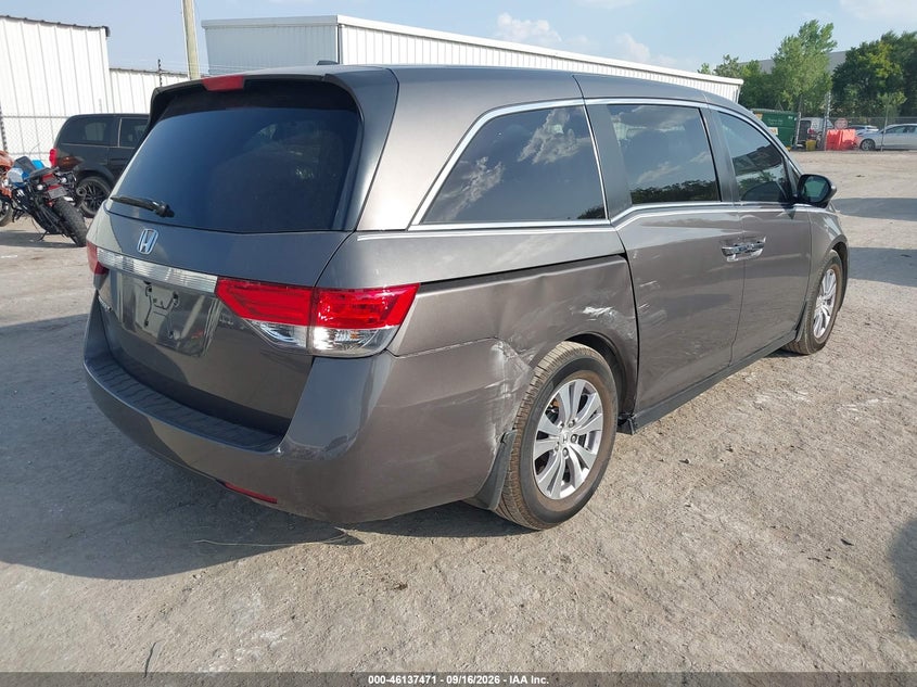 Vin: 5fnrl5h63gb052867, lot: 46637205, honda odyssey ex-l 20164