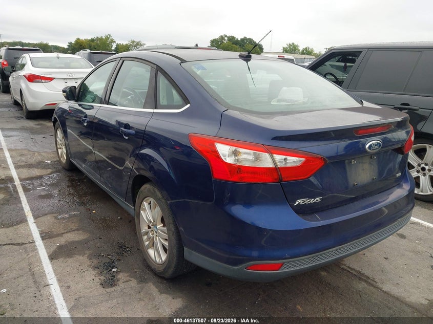 Vin: 1fahp3h21cl162217, lot: 46637241, ford focus sel 20123