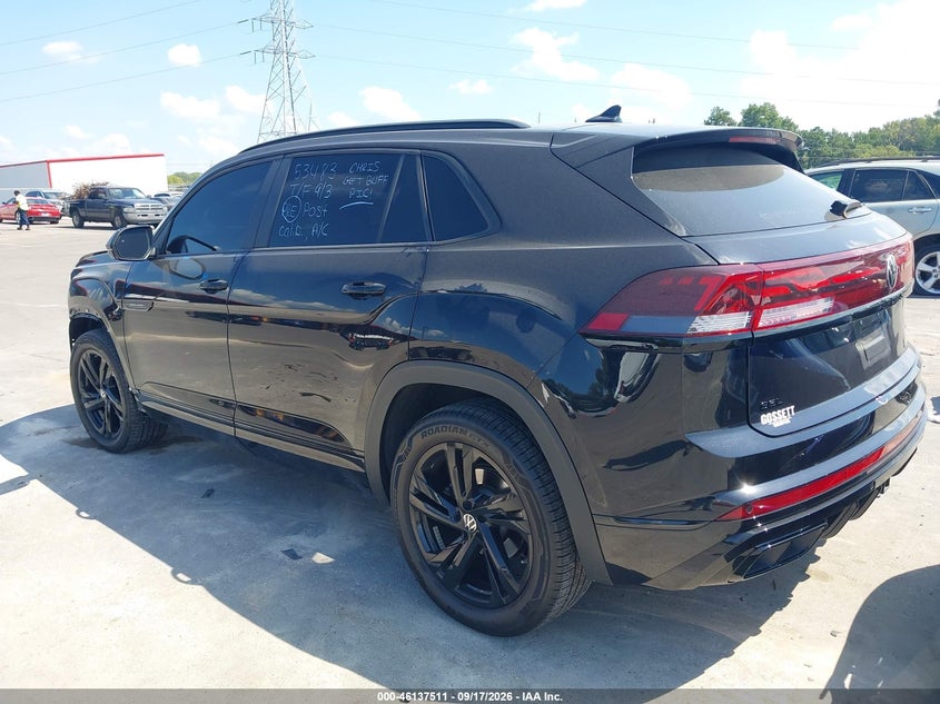 Vin: 1v2ae2ca8sc214515, lot: 46637245, volkswagen atlas cross sport 2.0t sel r-line black 20253