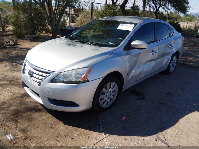 Vin: 3n1ab7ap1fy355991, lot: 46637270, nissan sentra s 20152