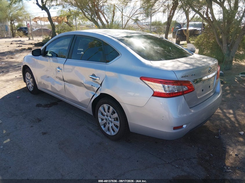 Vin: 3n1ab7ap1fy355991, lot: 46637270, nissan sentra s 20153