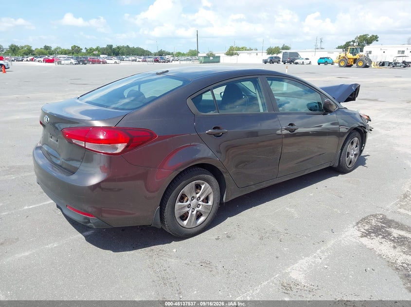 Vin: 3kpfk4a71he156834, lot: 46637271, kia forte lx 20174