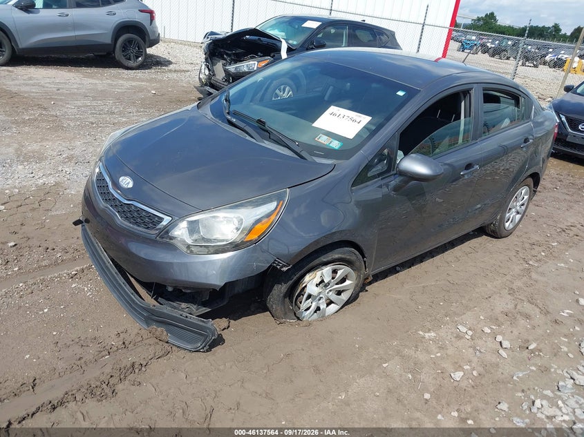 Vin: knadn4a38d6114072, lot: 46637297, kia rio ex 20132