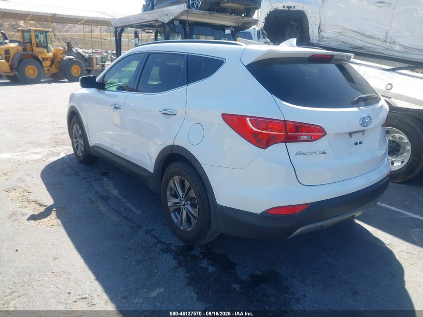 Vin: 5xyzu3lb4eg212458, lot: 46637304, hyundai santa fe sport 2.4l 20143