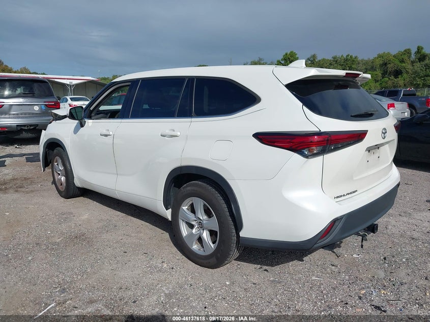 Vin: 5tdczrah8ms042575, lot: 46637353, toyota highlander l 20213