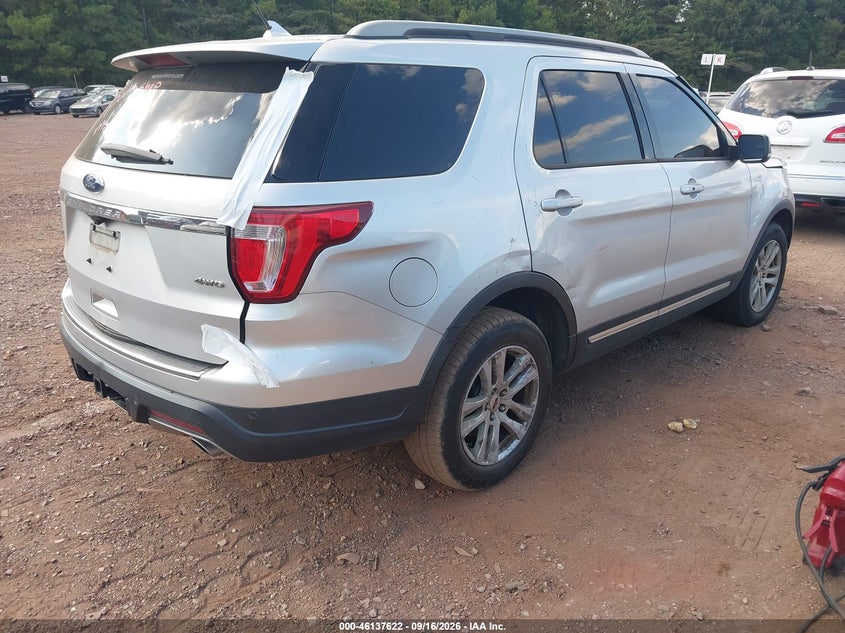 Vin: 1fm5k8d83jgb13220, lot: 46637356, ford explorer xlt 20184