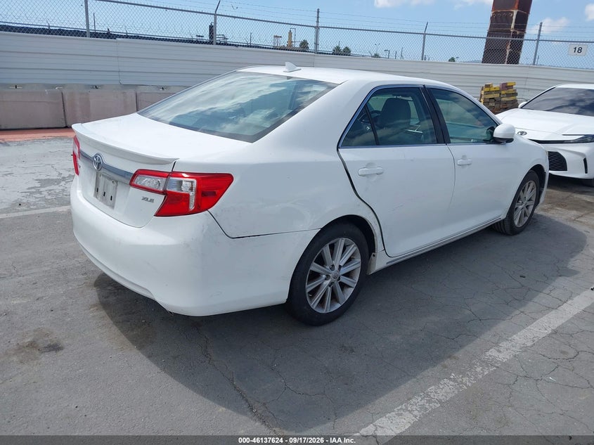 Vin: 4t1bk1fk7cu505754, lot: 46637358, toyota camry xle v6 20124