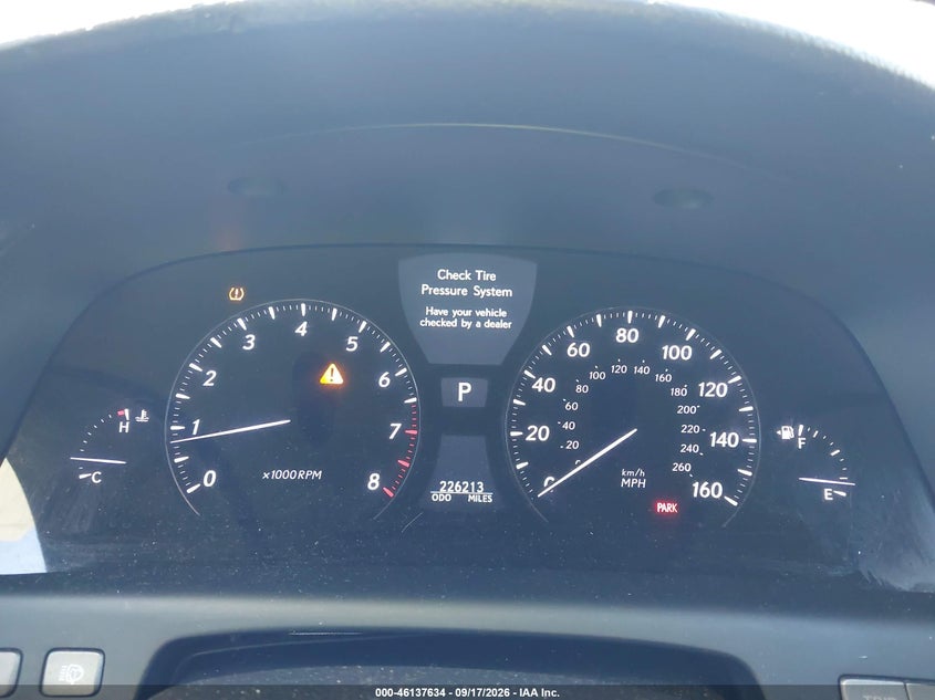 LEXUS LS 460 2008 VIN JTHBL46F385075999