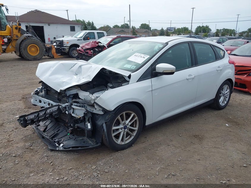 Vin: 1fadp3k25fl301387, lot: 46637370, ford focus se 20152
