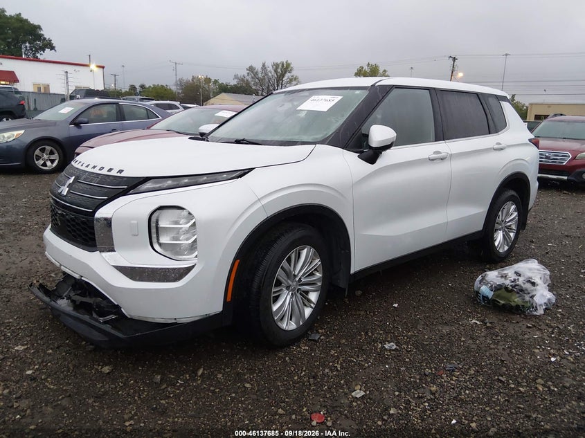Vin: ja4j4ta88pz008524, lot: 46637419, mitsubishi outlander es 2.5 s-awc 20232