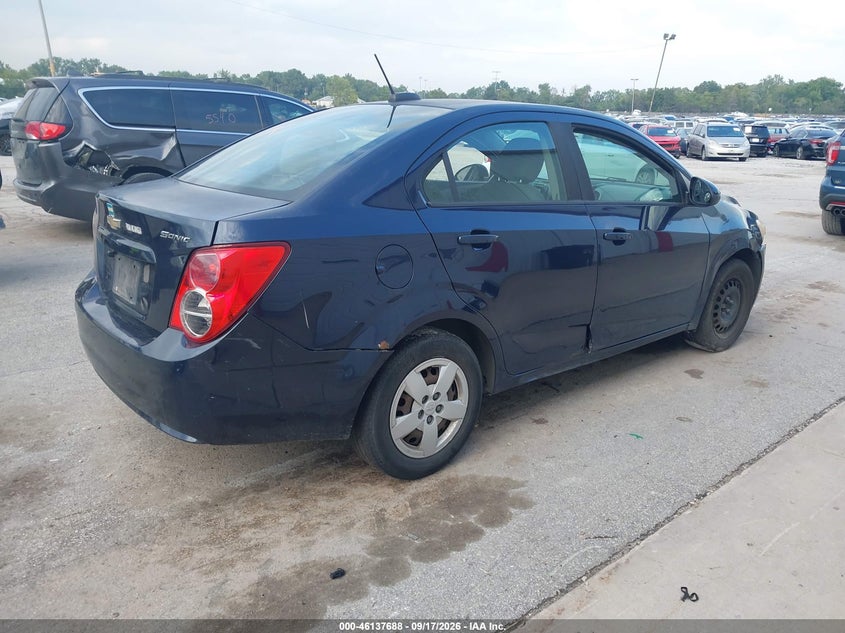 Vin: 1g1ja5shxf4115054, lot: 46637422, chevrolet sonic ls auto 20154