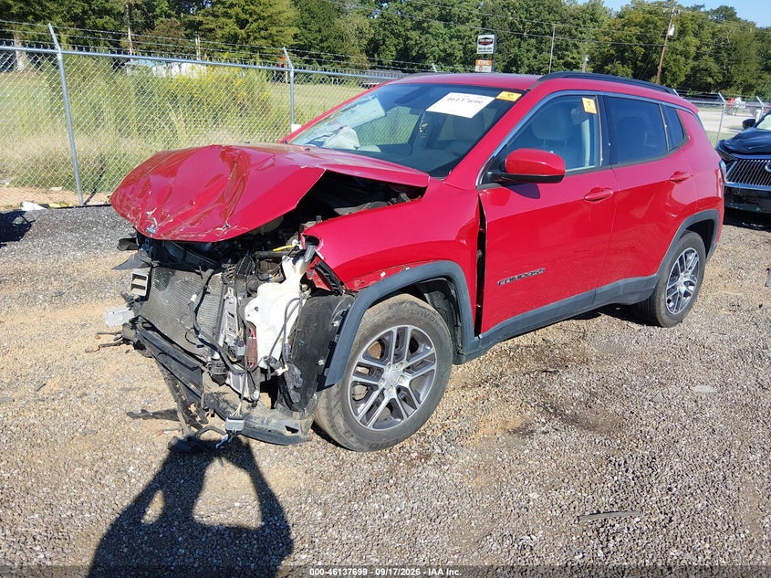 Vin: 3c4njcbb4jt488490, lot: 46637433, jeep compass sun and wheel fwd 20182